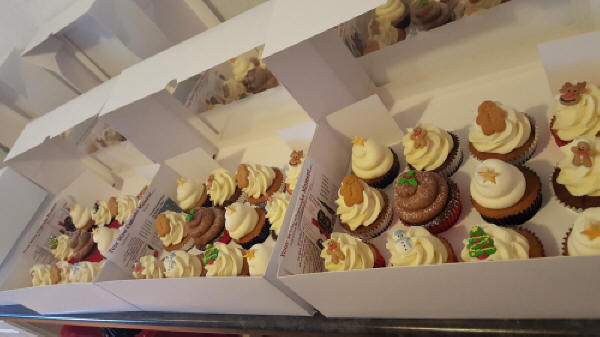Christmas Wow Cupcake delivery Southampton staff gifts office delivery